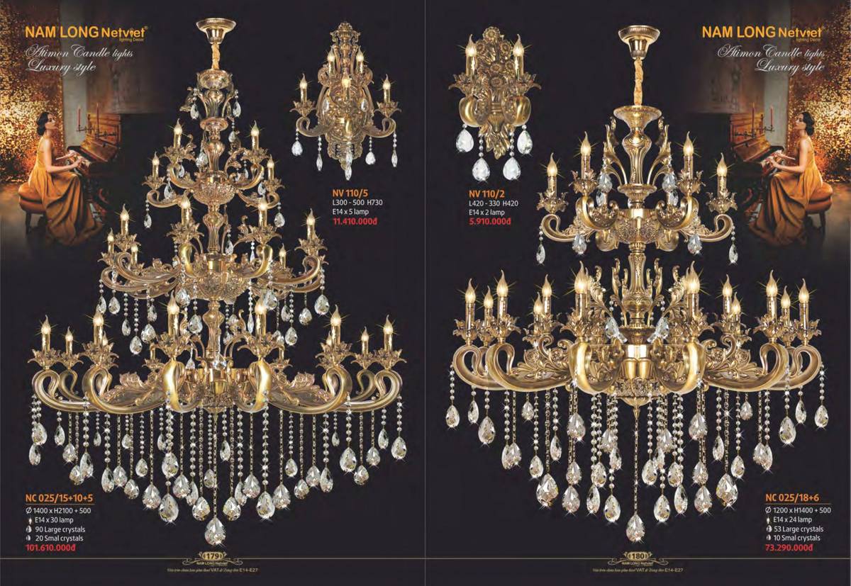 Đèn chùm NAM LONG Net Viet Catalogue và Bảng giá tại Bình Dương /Page 92